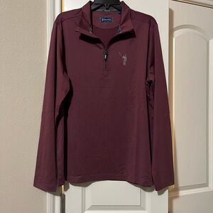 William Murray Golf long sleeve quarter zip Men’s large burgundy